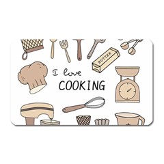 I Love Cooking Baking Utensils Knife Magnet (rectangular) by Apen