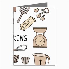 I Love Cooking Baking Utensils Knife Greeting Cards (pkg Of 8) by Apen