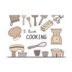 I Love Cooking Baking Utensils Knife Plate Mats by Apen