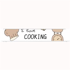 I Love Cooking Baking Utensils Knife Small Bar Mat by Apen