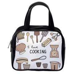 I Love Cooking Baking Utensils Knife Classic Handbag (one Side) by Apen