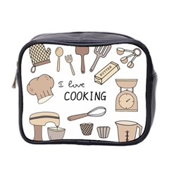 I Love Cooking Baking Utensils Knife Mini Toiletries Bag (two Sides) by Apen