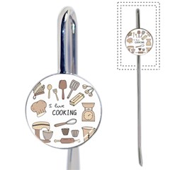 I Love Cooking Baking Utensils Knife Book Mark by Apen