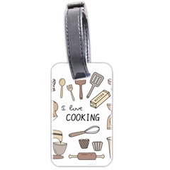 I Love Cooking Baking Utensils Knife Luggage Tag (two Sides) by Apen