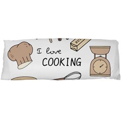 I Love Cooking Baking Utensils Knife Body Pillow Case (dakimakura) by Apen