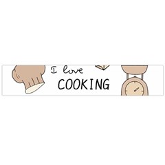 I Love Cooking Baking Utensils Knife Large Premium Plush Fleece Scarf  by Apen