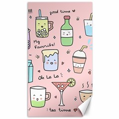 Drink Cocktail Doodle Coffee Canvas 40  X 72  by Apen