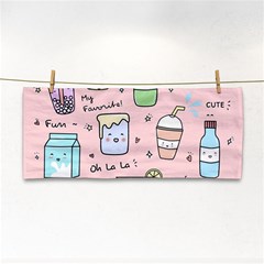 Drink Cocktail Doodle Coffee Hand Towel by Apen