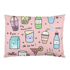 Drink Cocktail Doodle Coffee Pillow Case by Apen