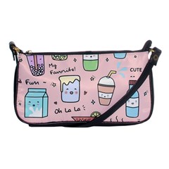 Drink Cocktail Doodle Coffee Shoulder Clutch Bag by Apen