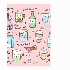 Drink Cocktail Doodle Coffee Small Garden Flag (two Sides) by Apen