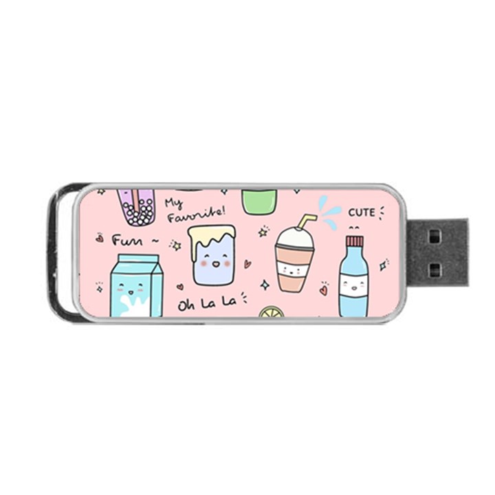 Drink Cocktail Doodle Coffee Portable USB Flash (Two Sides)