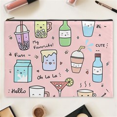 Drink Cocktail Doodle Coffee Cosmetic Bag (xxxl) by Apen