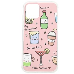 Drink Cocktail Doodle Coffee Iphone 12 Pro Max Tpu Uv Print Case