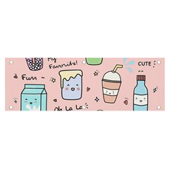 Drink Cocktail Doodle Coffee Banner And Sign 6  X 2  by Apen