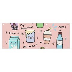 Drink Cocktail Doodle Coffee Banner And Sign 8  X 3  by Apen