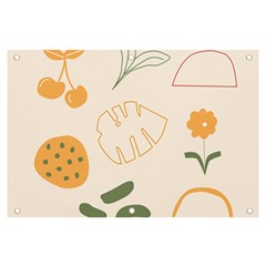 Cherries Flower Leaves Floral Banner And Sign 6  X 4  by Apen