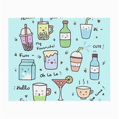 Drinks Cocktails Doodle Coffee Small Glasses Cloth by Apen