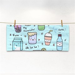 Drinks Cocktails Doodle Coffee Hand Towel by Apen