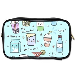 Drinks Cocktails Doodle Coffee Toiletries Bag (two Sides) by Apen