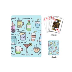 Drinks Cocktails Doodle Coffee Playing Cards Single Design (mini) by Apen