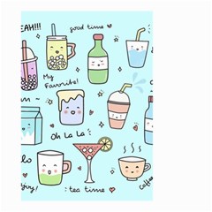 Drinks Cocktails Doodle Coffee Small Garden Flag (two Sides) by Apen