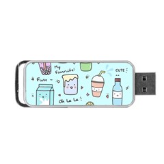 Drinks Cocktails Doodle Coffee Portable Usb Flash (one Side) by Apen