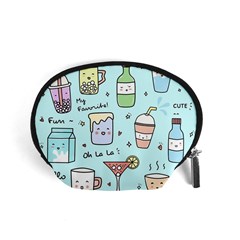 Drinks Cocktails Doodle Coffee Accessory Pouch (small) by Apen