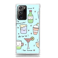 Drinks Cocktails Doodle Coffee Samsung Galaxy Note 20 Ultra Tpu Uv Case by Apen