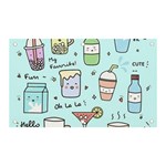 Drinks Cocktails Doodle Coffee Banner and Sign 5  x 3  Front