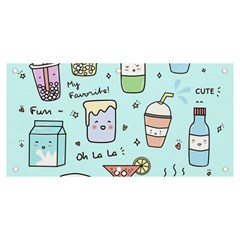 Drinks Cocktails Doodle Coffee Banner And Sign 6  X 3  by Apen