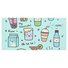 Drinks Cocktails Doodle Coffee Banner And Sign 8  X 4  by Apen