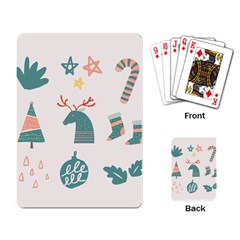 Reindeer Stars Socks Stick Playing Cards Single Design (rectangle) by Apen