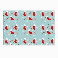 Christmas Pattern Postcards 5  X 7  (pkg Of 10) by Apen