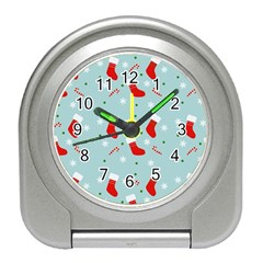 Christmas Pattern Travel Alarm Clock by Apen