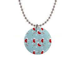 Christmas Pattern 1  Button Necklace