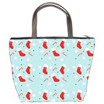 Christmas Pattern Bucket Bag Back