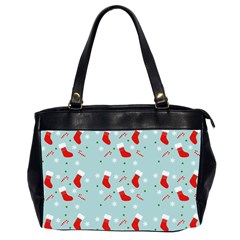 Christmas Pattern Oversize Office Handbag (2 Sides)