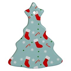 Christmas Pattern Christmas Tree Ornament (Two Sides)