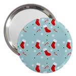 Christmas Pattern 3  Handbag Mirrors Front