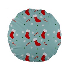 Christmas Pattern Standard 15  Premium Round Cushions