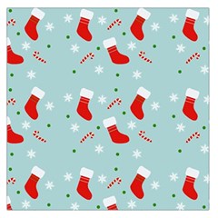 Christmas Pattern Square Satin Scarf (36  x 36 )