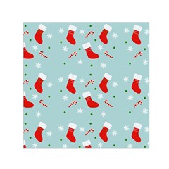 Christmas Pattern Square Satin Scarf (30  X 30 ) by Apen