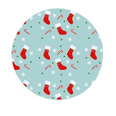 Christmas Pattern Mini Round Pill Box