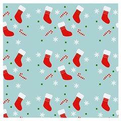 Christmas Pattern Wooden Puzzle Square