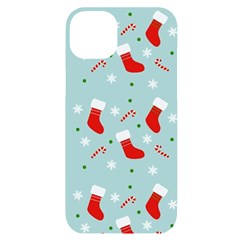 Christmas Pattern Iphone 14 Plus Black Uv Print Case