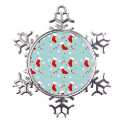 Christmas Pattern Metal Large Snowflake Ornament