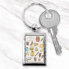 Dinner Meal Food Snack Fast Food Key Chain (rectangle) by Apen