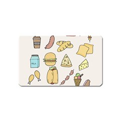 Dinner Meal Food Snack Fast Food Magnet (name Card) by Apen