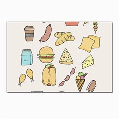 Dinner Meal Food Snack Fast Food Postcard 4 x 6  (pkg Of 10)